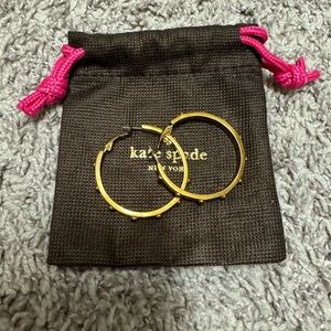 Kate spade gold hoops